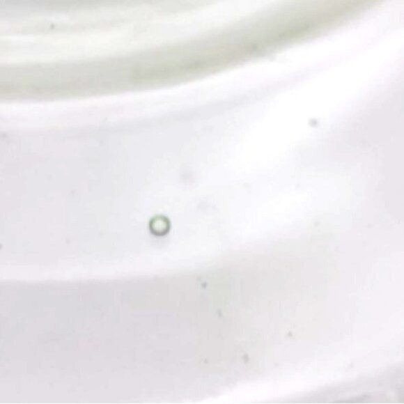 Vintage Hocking Glass Roulette Many Windows Uranium Green Sherbet & Saucer - Picture 8 of 8